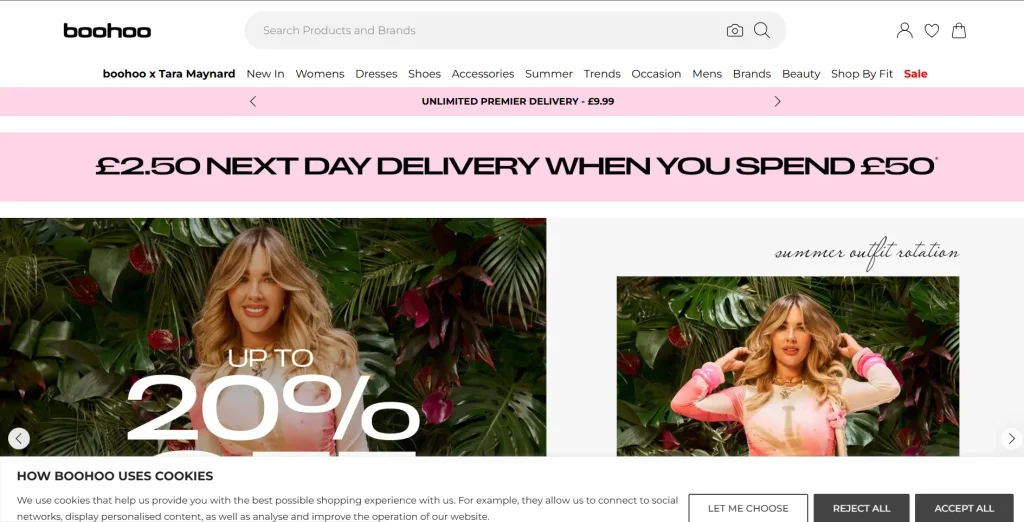 Stores Like Shein -Boohoo