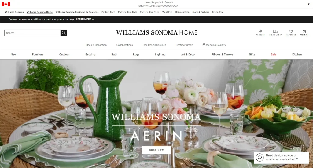 Stores Like Pottery Barn - Williams‑Sonoma Home